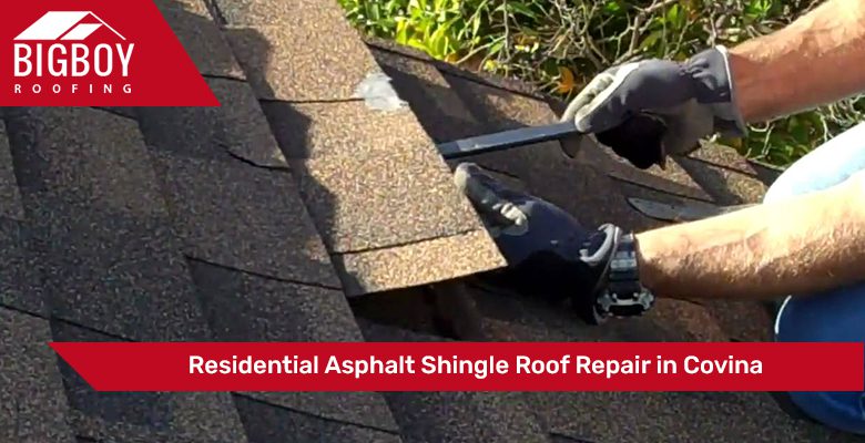 Residential Asphalt Shingle Roof Repair in Covina