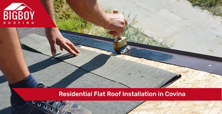 Residential Flat Roof Installation in Covina