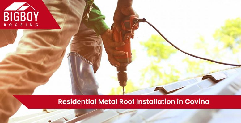 Residential Metal Roof Installation in Covina