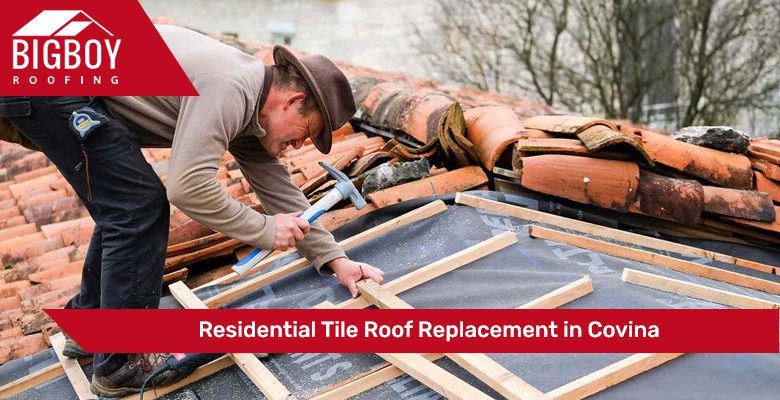 Residential Tile Roof Replacement in Covina
